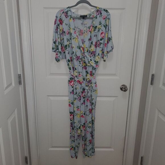 Lane Bryant Floral Print Garment - Yellow and Purple Accents - Picture 1 of 6